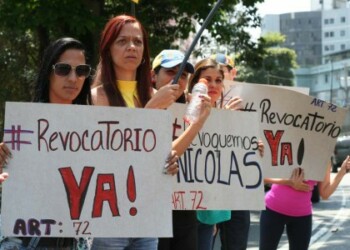 Manifestantes se concentraron en las inmediaciones de la avenida Víctor Batista de la capital mirandina.