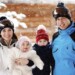 Guillermo y Kate con sus hijos