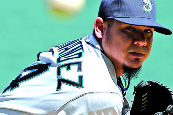 Félix Hernández llegó a los 2162 Ks y empató a Randy Johnson en el 1er lugar de Seattle.