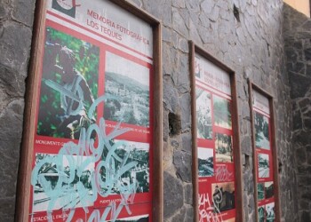 Graffitis se hallan en todas las imágenes históricas del lugar