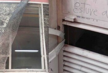 Robaron la cantina y causaron destrozos