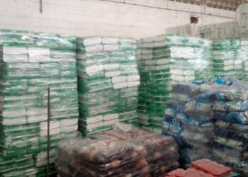 Leche, azúcar, arroz, pasta, harina de trino, papel higiénico, champú, café, jabón, pañales, toallas sanitarias