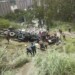 La carga fue saqueada por otros conductores y vecinos de la zona.
