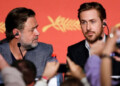 Crowe y Gosling mostraron una gran química primero ante los fotógrafos y luego en la rueda de prensa.