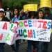 ‘‘¿Y dónde están los cestatickets que nos iban a pagar?, gritaban los docentes manifestantes