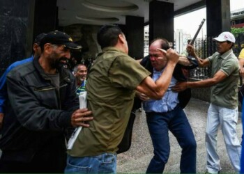 El diputado Borges fue atacado con palos por oficialistas