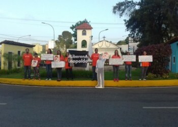 Militantes de VP protestaron para pedir la liberación de Leopoldo López.