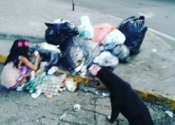 La imagen fue colgada en las redes sociales causando conmoción.