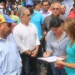 Simpatizantes de Maduro denunciaron a la MUD ante fiscalía en Los Teques.