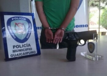 un sujeto fue  detenido por funcionarios de la dirección de Patrullaje Inteligente de Poliguaicaipuro