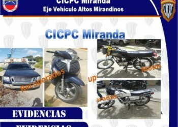 Agentes del Cicpc se mantienen en la calle en busca de vehículos robados