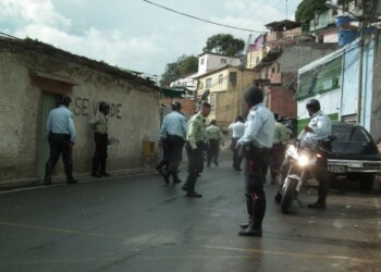 El sector fue tomado por los funcionarios de la policía municipal