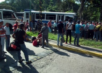 En la mañana se negaron a dejar entrar las unidades