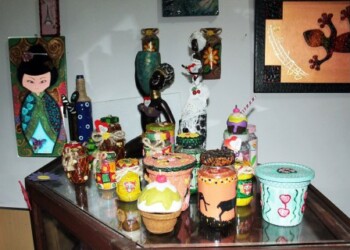 Las creaciones elaboradas por las facilitadoras