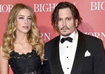 Los actores Johnny Depp y Amber Heard