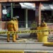 Bomberos clausuraron la vía para trabajar en la remoción del líquido inflamable