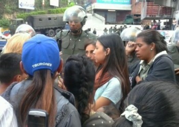 Guardia Nacional Bolivariana se aproximó al lugar para mantener el orden público