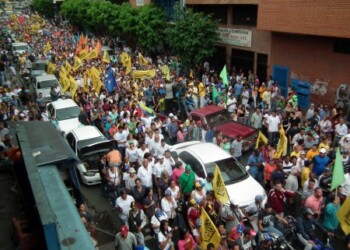 La marcha recorrió las principales avenidas de Los Teques