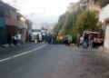 Trancaron el paso en los dos canales de la vía