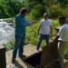 El primer punto en el que estuvo fue el pozo de Hidrocapital que surte el agua a toda la parroquia