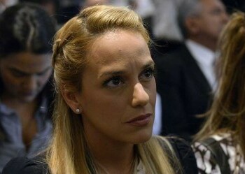 Lilian Tintori, esposa del dirigente de Voluntad Popular (VP)