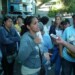 Protestantes denunciaron que desde hace tres semanas no sale ni una gota por las tuberías de los apartamentos