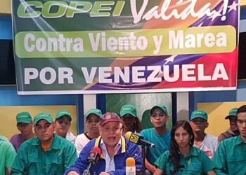 Aprovechó para agradecer al Padre Palmar, quien a través de su red social twitter indicó que apoyará a Copei.