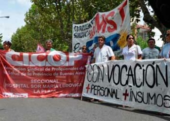 La Cicop llamaron para este jueves a un nuevo paro de 24 horas en los hospitales públicos.