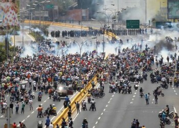 La represión policial el 10 de abril de 2017