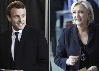 La ultraderechista Marine Le Pen, con el 24,3 % de los votos, y el socioliberal Emmanuel Macron, con el 22,2 %, encabezan la primera vuelta de las elecciones presidenciales con casi el 50 % del escrutinio realizado