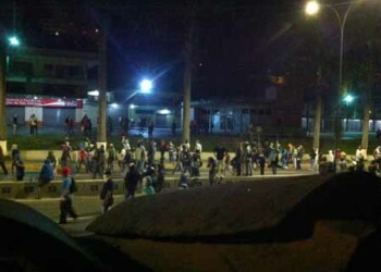 Funcionarios de la Guardia Nacional se trasladaron hacia la zona con tanquetas y funcionarios del Grupo Conas del cuerpo castrense.