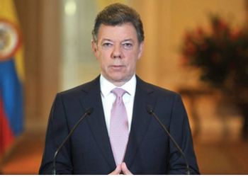 Juan Manuel Santos, se refirió este lunes a la situación que está atravesando Venezuela