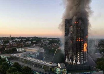 Gran incendio declarado en la noche del martes en una torre  de 120 viviendas sociales de Londres causó al menos doce muertos.