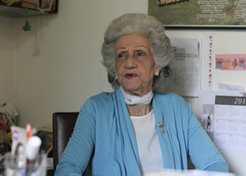Olga de Suárez, presidenta de la Sociedad Bolivariana de Los Teques. Foto: Deysi Peña