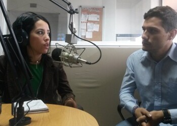 Lisset Luque, del Fondo Único Social de Miranda y Juan Galíndez, presidente de la Red Humanista por Latinoamérica.