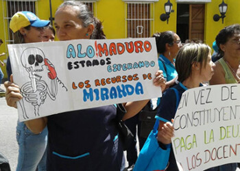 Reiteró la movilización del gremio docente pautada para el próximo martes 11 de Julio en los Altos Mirandinos