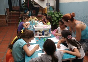 Un grupo de niños comenzó plan vacacional. Foto: Deisy Peña