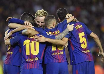 Gran inicio para el Barcelona de Messi
Lluis Gene / AFP