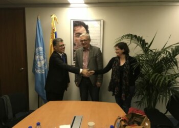 Ministro Jaua sostuvo encuentro con el secretario del Partido Comunista de Francia