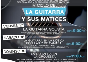 La guitarra y sus matices se presentará este fin de semana en el Teatro Municipal “Vidal González”