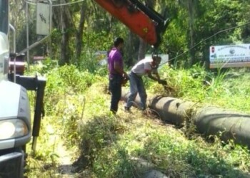 Iniciaron reparación de línea que se encuentra en Los Castores