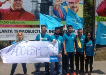 Protesta para hacer la denuncia