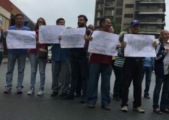 Protesta en centro de Los Teques