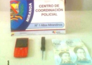 Policía de Miranda aprehendió a sujeto tras robar celular