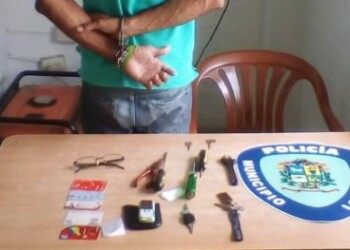 Polisalias captura a roba carros en el C.C La Casona