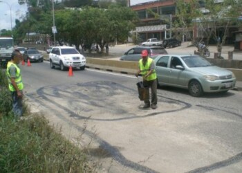 El martes fue asfaltado el km 15