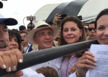 En la frontera se dio el encuentro.