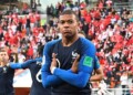 France's forward Kylian Mbappe celebrates scoring the opening goal during the Russia 2018 World Cup Group C football match between France and Peru at the Ekaterinburg Arena in Ekaterinburg on June 21, 2018. RESTRICTED TO EDITORIAL USE - NO MOBILE PUSH ALERTS/DOWNLOADS  / AFP / Anne-Christine POUJOULAT             / RESTRICTED TO EDITORIAL USE - NO MOBILE PUSH ALERTS/DOWNLOADS  FBL-WC-2018-MATCH21-FRA-PER