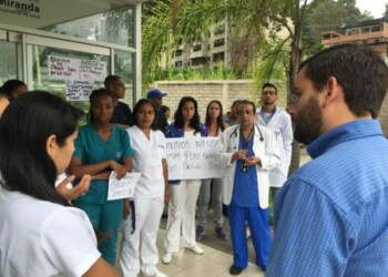 Protesta de enfermeras del Pronto Socorro