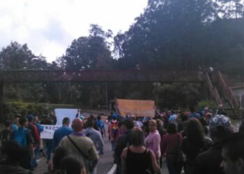 Protesta recorrió la Panamericana